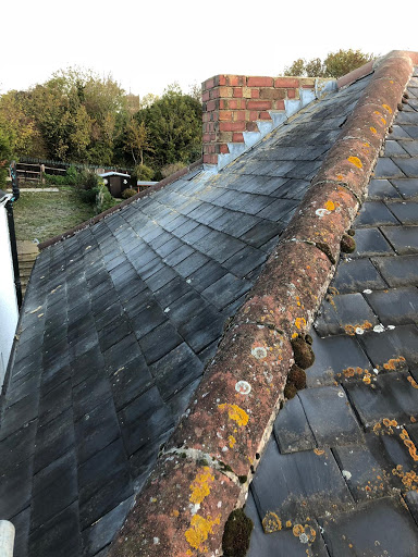 Removing the old roof preparing For new roof to be fitted also dry ridge system fitted