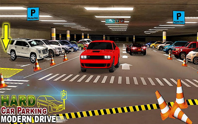 Hard Car Parking Modern Drive Game 3D chrome extension