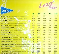 Laziz Pizza menu 2