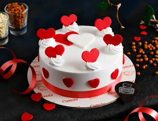 Valentine Special Love One Eggless Butterscotch Cake [500 Grams]