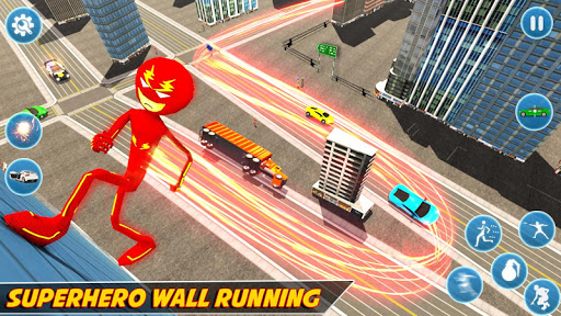Flash Stickman Rope Hero – Speed Hero Crime City
