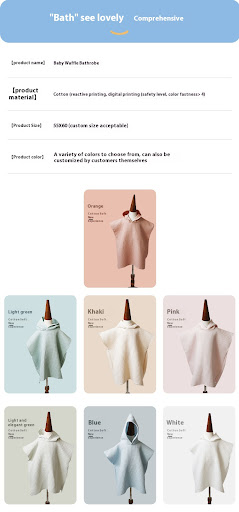 Title 1, Childrens hooded bathrobe, absorbent, quick-dr...