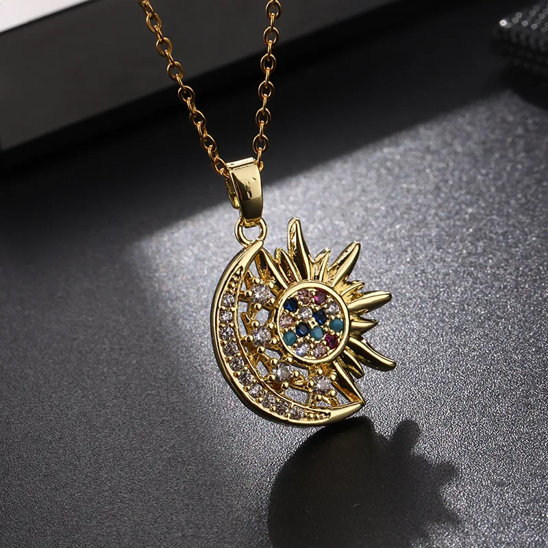 Corrente de clavícula geométrica Fashion Sun, adicione um toque de elegância ao seu visual. Design moderno e sofisticado, ideal para realçar o colo em qualquer ocasião.