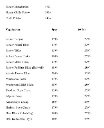 The Box Cafe menu 