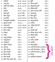 Krishna Sweets & Chaat menu 1