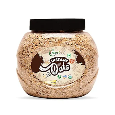 Nutriorg Certified Organic Rolled Oats - 500 gm