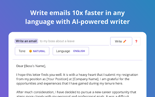 MagicWriter - Your AI Email Writer Assistant