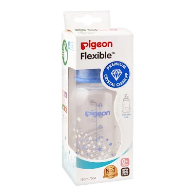 AP FEEDING BOTTLE WIDE MOUTH WITH PERISTALTIC NIPPLE 150ML