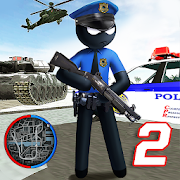 US Police Stickman Vegas Rope Hero City Gangster 2 MOD