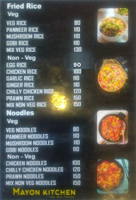 Maya's Restaurant menu 2