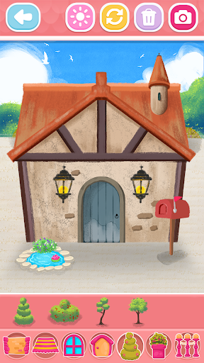 Screenshot Glitter House coloring for kid