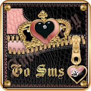 GO SMS Pink Heart Crown 1.0 Icon