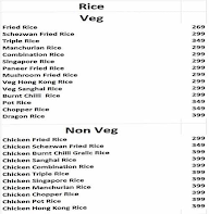 Chinese Culinary menu 3