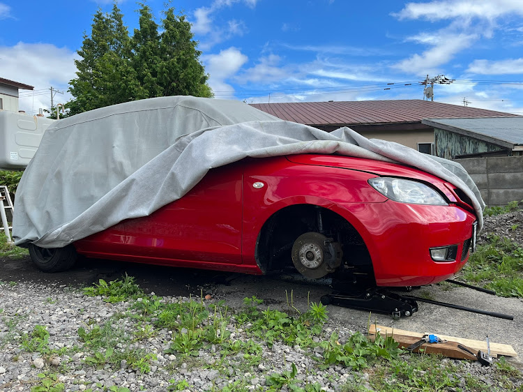 デミオの車高調整・サビとの戦いに関するカスタム事例の投稿画像1枚目
