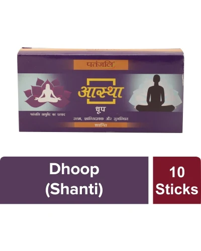 Patanjali Aastha Shanti Dhoop -10 Stick - 50 gm