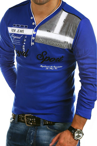 Title 5, Mens Long-Sleeved T-Shirt Fashion Personality ...