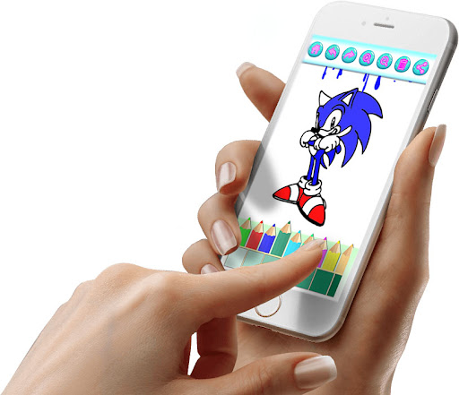 Screenshot Blue Hedgehogs Coloring.
