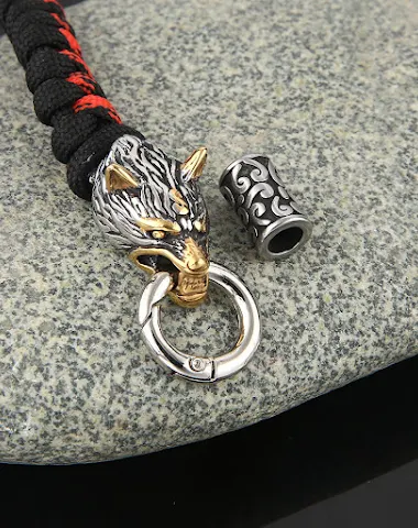 Bracelet tressé en paracorde bicolo - 1