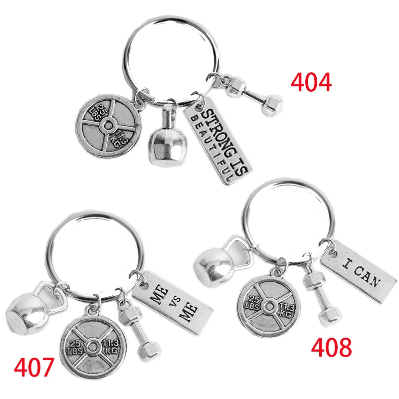 Title 5, Porte-clés haltères sport pour hommes et femmes...