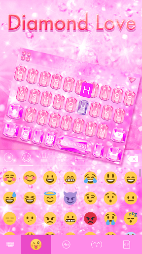 Diamond Love Keyboard Theme