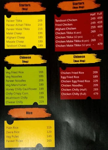 Owls Kitchen menu 