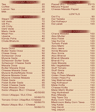 Nagare Udupi Hotel menu 1