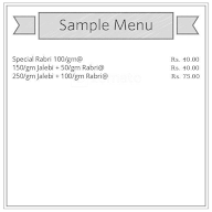 Raju Jalebi Bhandar menu 1