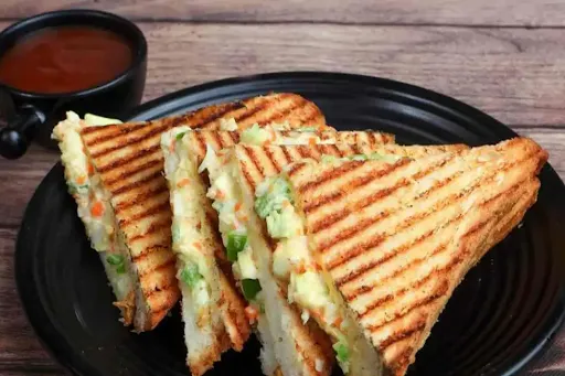 Veg Mayo Grilled Cheese Sandwich