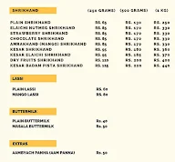 Bage's Shrikhand menu 1