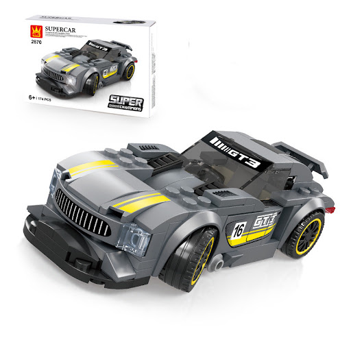 Title 5, Super Car Small Particle Assembled Boy Sports C...