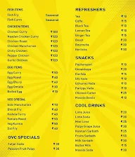 Oru Vadakkan Cafe menu 2