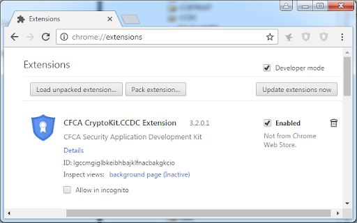 CFCA CryptoKit.CCDC Extension