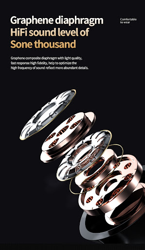 Title 6, YD03 Wireless Bluetooth Headset TWS Large Scree...