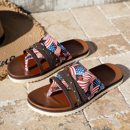 Title 2, Leopard Print Beach Sandals Womens Casual Wish...