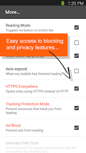 Brave Browser - Link Bubble Screenshot