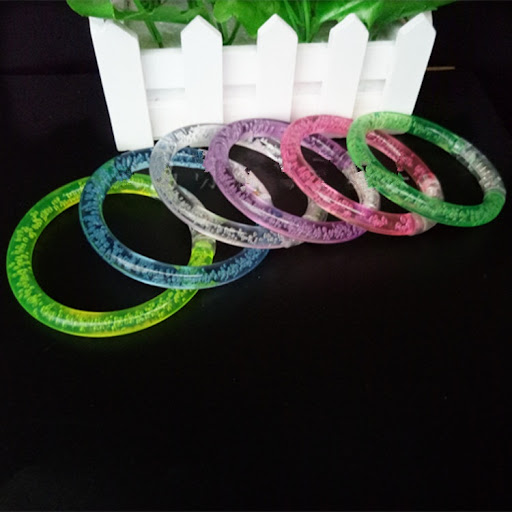 Title 10, Acrylic Flash Bracelet Hair Ring Fluorescent St...