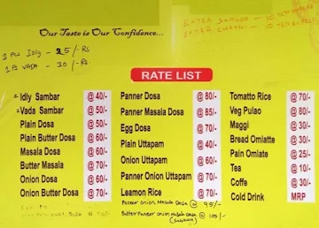 Menakha's menu 