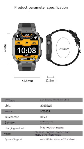 Title 1, MT39 Outdoor Three-proof Sport Smart Watch