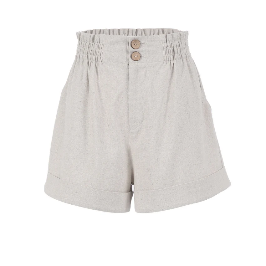 Title 2, Pamučno-lanene sportske pantalone sa elastičnim...