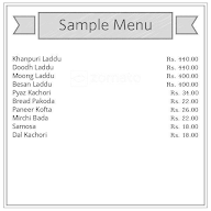 Sodhani Sweets menu 1