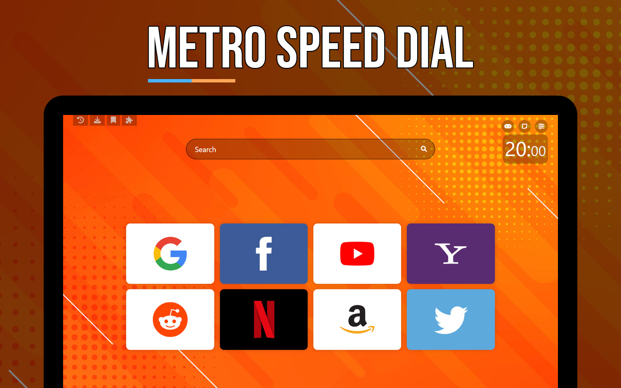 Metro Speed Dial - Modern New Tab page Preview image 3