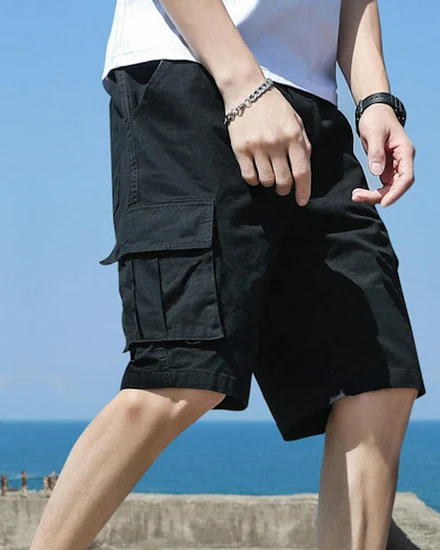 2023 Men's Cargo Shorts Fashion Casual Multi-pocket Sport... - 3