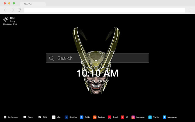 Loki HD Popular Marvel New Tabs Theme