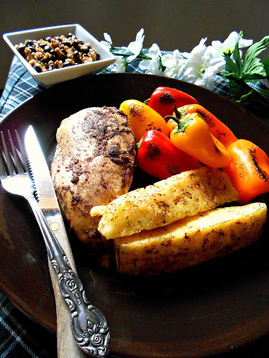 Tropical Roasted Chicken with Peppers and Pineapple