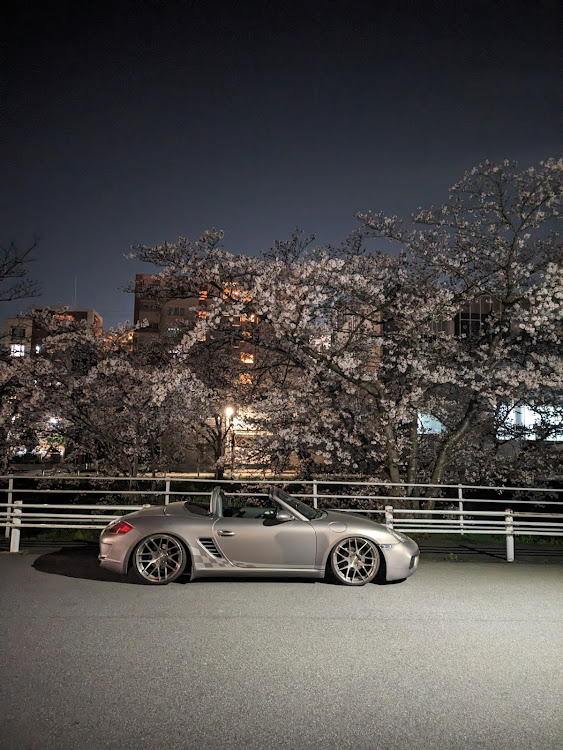ボクスターの朝活撮影📷・桜コラボ🌸・つや消し塗装・BCforged・サクラと愛車に関するカスタム事例の投稿画像6枚目