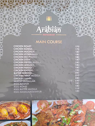 Arabian Restaurant menu 5