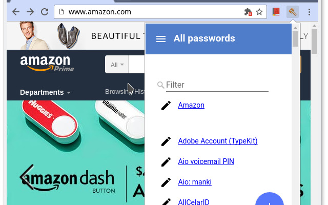 Password Safe chrome extension