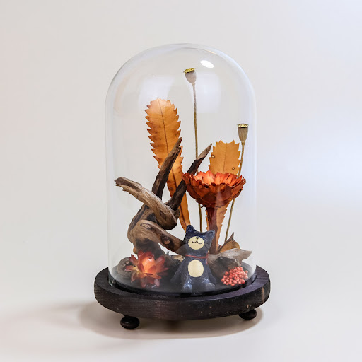 Title 4, Handmade Plant Dried Flower Micro Landscape Gla...