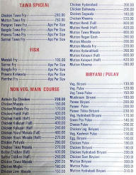 Ashvin Palace Resto. & Bar menu 3