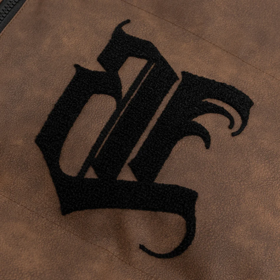 Veste matelassée en coton pour homme avec lettres brodées Confort et chaleur Veste d'hiver décontractée et élégante Style urbain pour hommes